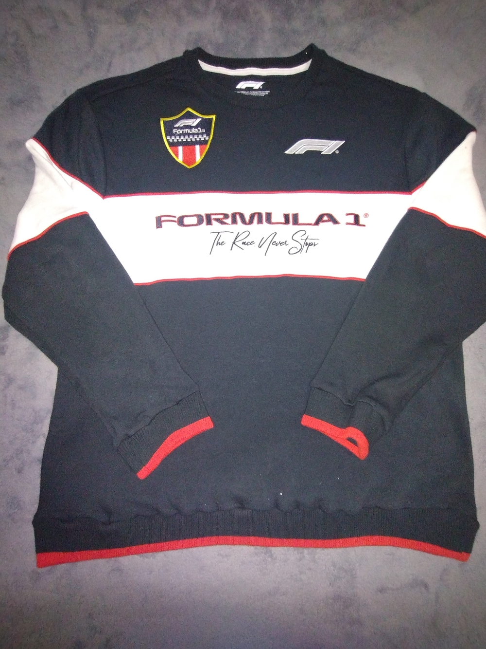 Formula 51 Men's Black and White Crewneck Sweatshirt